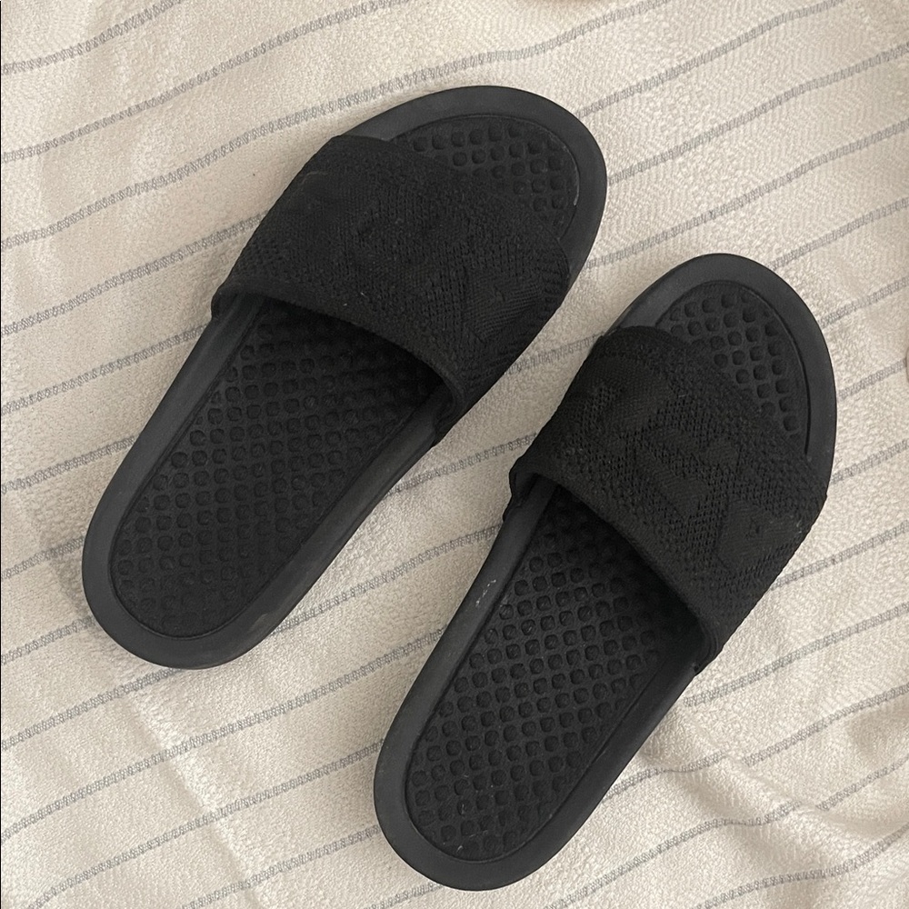 APL Black Slide Sandals